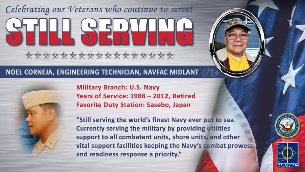 NAVFAC MIDLANT Recognizes its Civilian Workforce of Military Veterans who are &quot;STILL SERVING&quot;