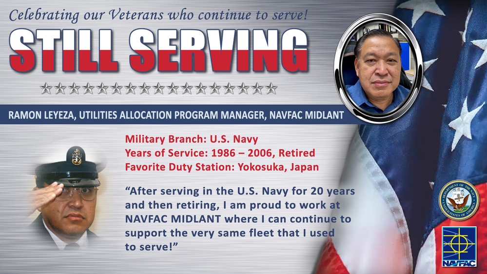 NAVFAC MIDLANT Recognizes its Civilian Workforce of Military Veterans who are &quot;STILL SERVING&quot;