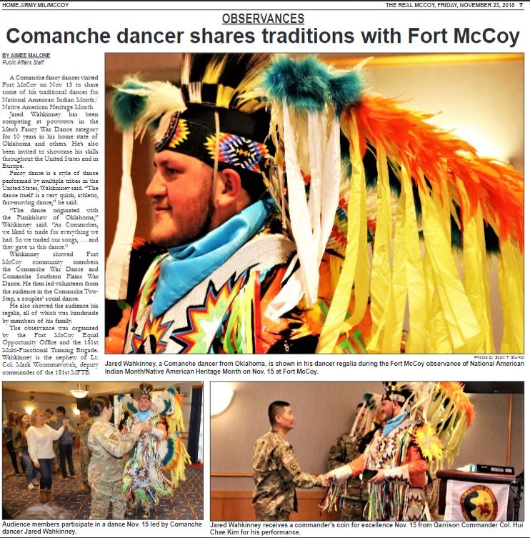 This Month in Fort McCoy History — November