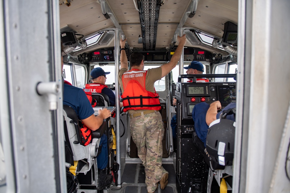 Air Force, Coast Guard partner for rescue exercise