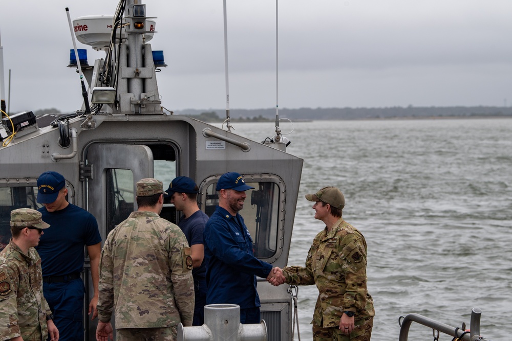 Air Force, Coast Guard partner for rescue exercise