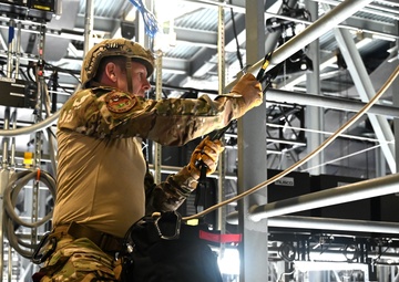 106th Rescue Wing Airmen Rappel at Islanders Game for Veterans Day Tribute