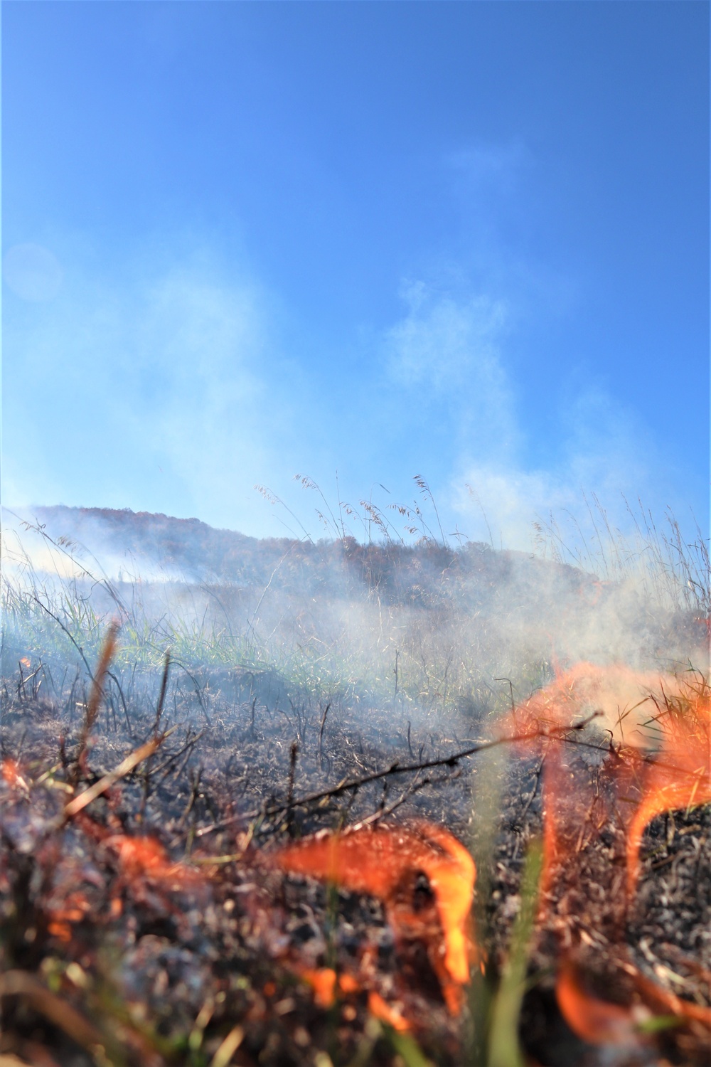 Fort McCoy prescribed burn team manages mid-November prescribed burn at installation