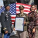 The 8th Military Police Brigade’s Accountable Property Officer, Chief Warrant Officer 2 Johannis Parris promotes to the rank of Chief Warrant Officer 3.