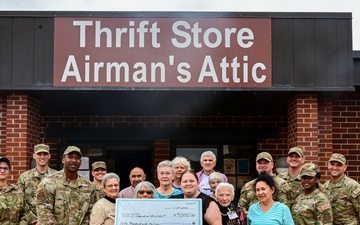 Base Thrift Store donates to Operation WarmHeart