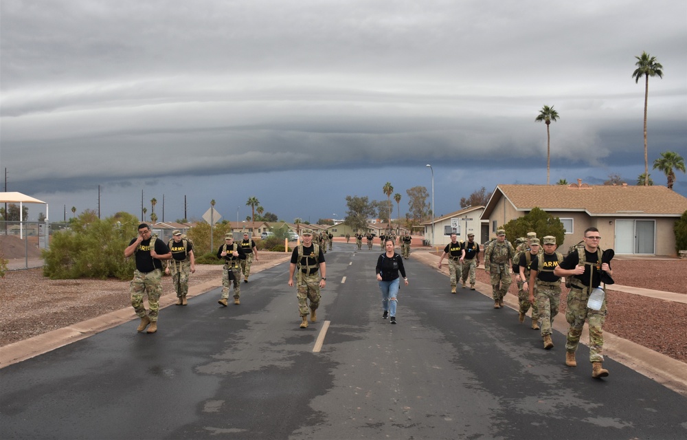653rd RSG conducts charity ruck march for House of Refuge