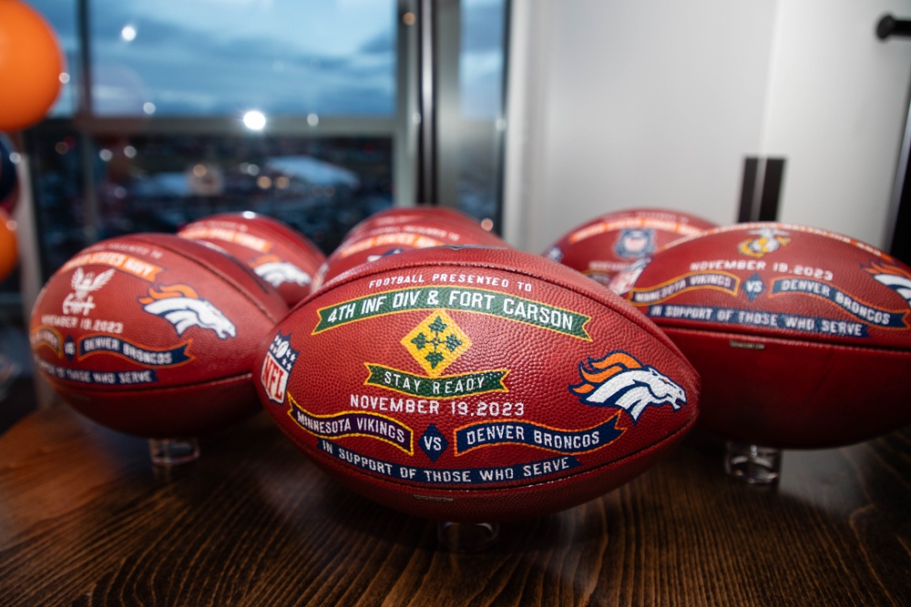 4th Infantry Division Participates in the Denver Broncos' Salute to Service 2023