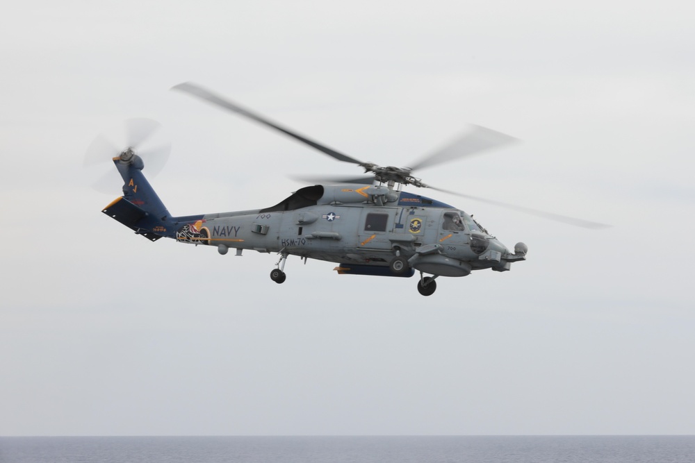 Flight Operations Onboard USS Ramage