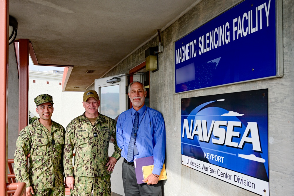 NAVSEA Warfare Centers Commander Tours NUWC Division, Keyport, Detachment San Diego Magnetic Silencing Facility