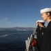 Sailors aboard the USS Rafael Peralta (DDG 115) conduct a Sea and Anchor detail in Donghae, South Korea