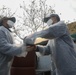 Sailors assigned to the USS Rafael Peralta (DDG 115) work with sailors assigned to the Republic of Korea Navy Daegu-class frigate ROKS Pohang (FFG-825) and the Korean government to provide coal to local houses in Donghae, Republic of Korea