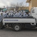 Sailors assigned to the USS Rafael Peralta (DDG 115) work with sailors assigned to the Republic of Korea Navy Daegu-class frigate ROKS Pohang (FFG-825) and the Korean government to provide coal to local houses in Donghae, Republic of Korea