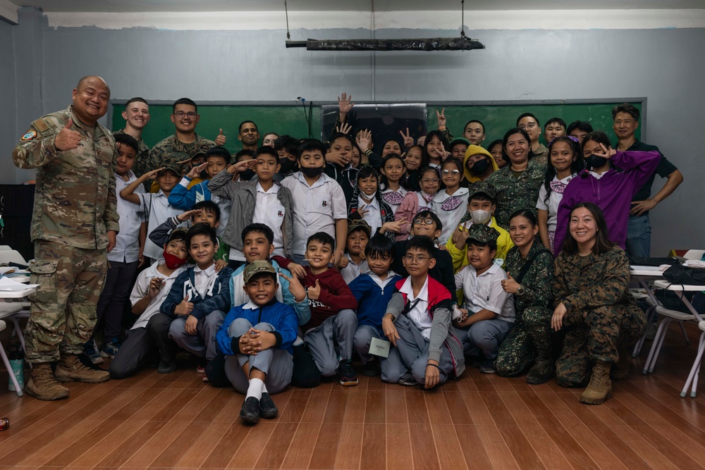 MRF-SEA, PMC, ROKMC, JGSDF, visit local school children