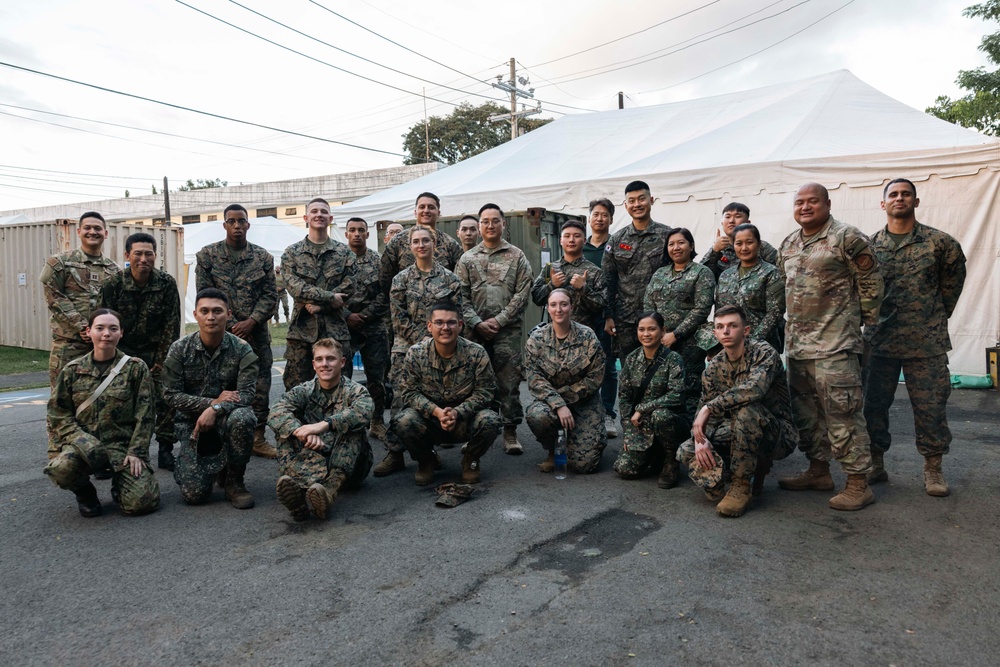 MRF-SEA, PMC, ROKMC, JGSDF, visit local school children