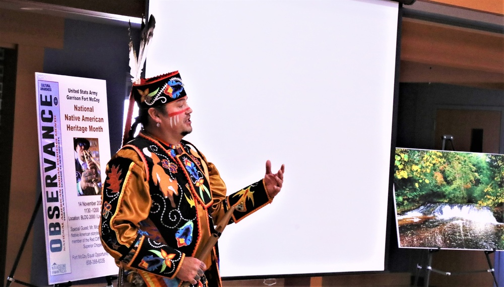 Fort McCoy holds Native American Heritage Month observance with special guest from Red Cliff Band of Lake Superior Chippewa