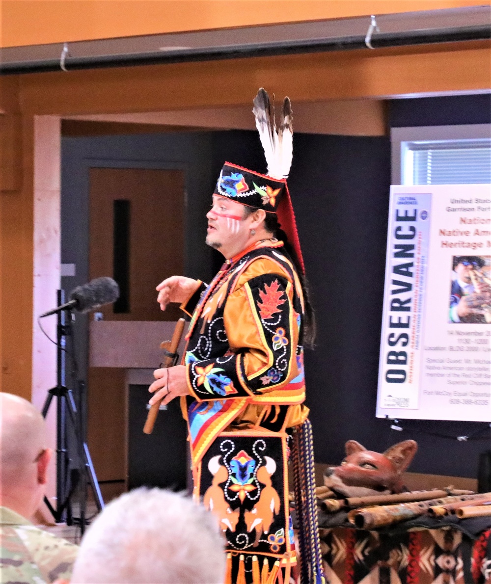 Fort McCoy holds Native American Heritage Month observance with special guest from Red Cliff Band of Lake Superior Chippewa