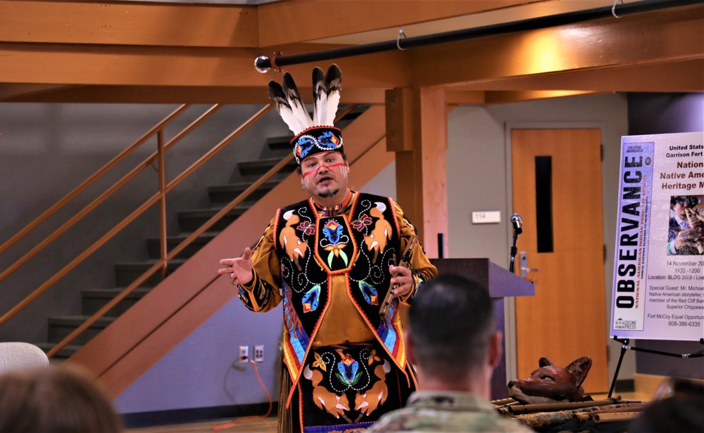 Fort McCoy holds Native American Heritage Month observance with special guest from Red Cliff Band of Lake Superior Chippewa