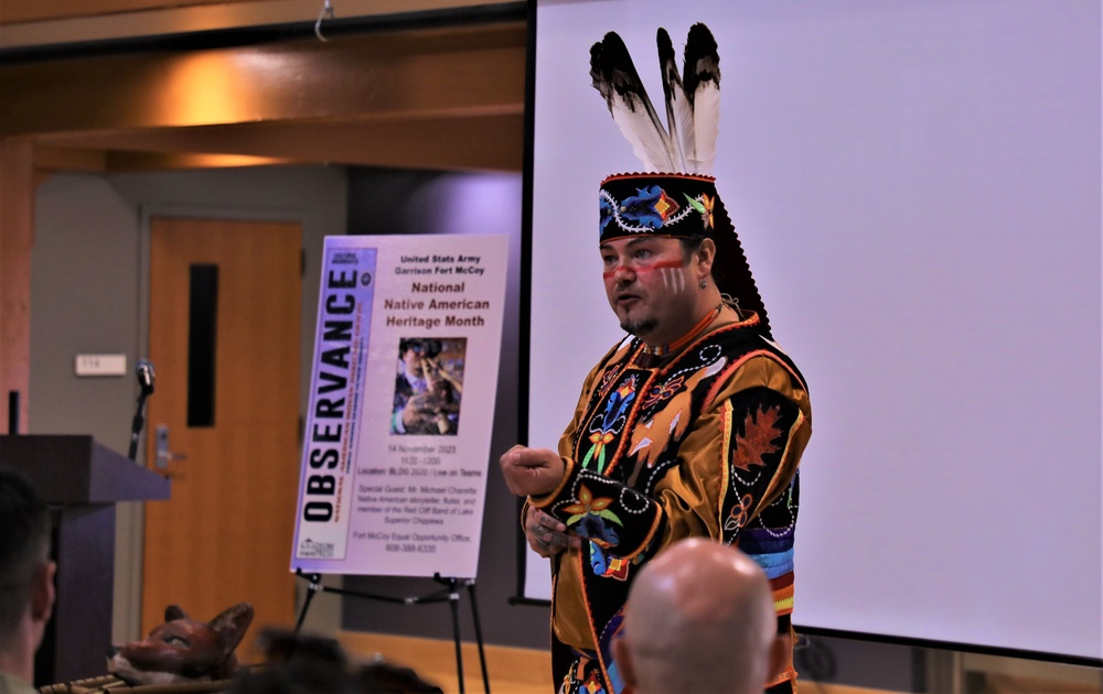 Fort McCoy holds Native American Heritage Month observance with special guest from Red Cliff Band of Lake Superior Chippewa