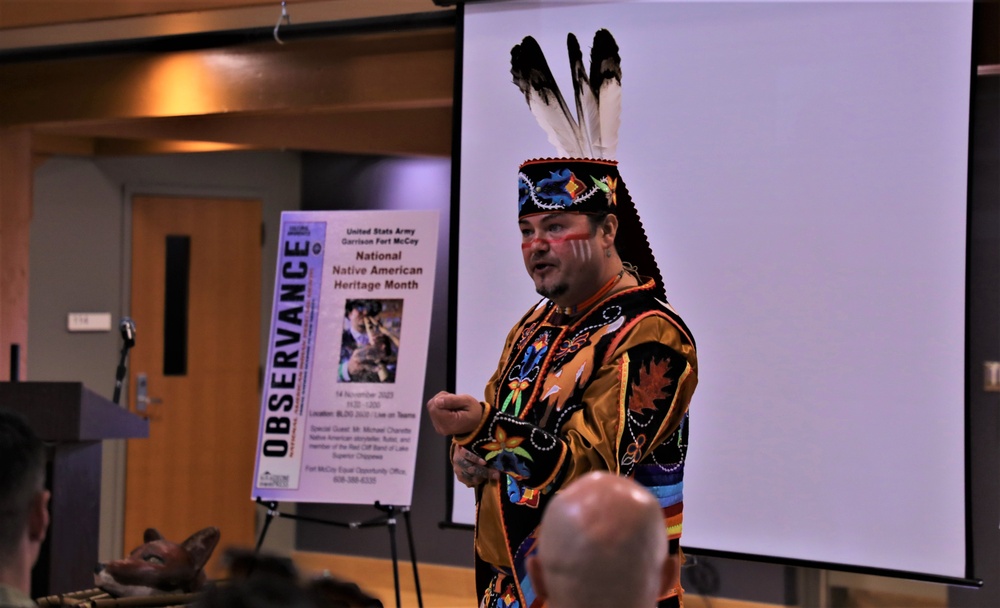 Fort McCoy holds Native American Heritage Month observance with special guest from Red Cliff Band of Lake Superior Chippewa