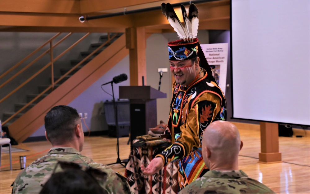 Fort McCoy holds Native American Heritage Month observance with special guest from Red Cliff Band of Lake Superior Chippewa