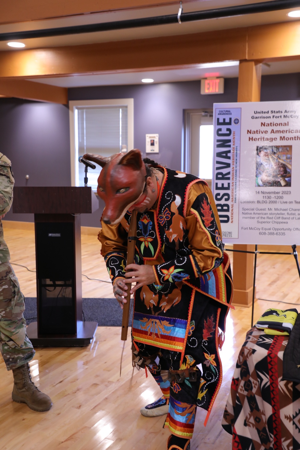 Fort McCoy holds Native American Heritage Month observance with special guest from Red Cliff Band of Lake Superior Chippewa