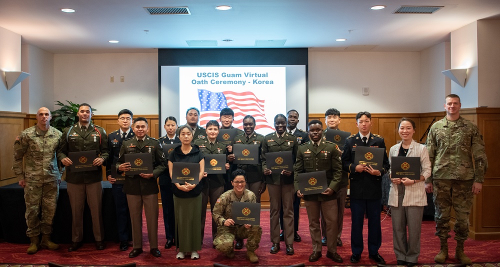 Sixteen Become American Citizens in the Land of the Morning Calm