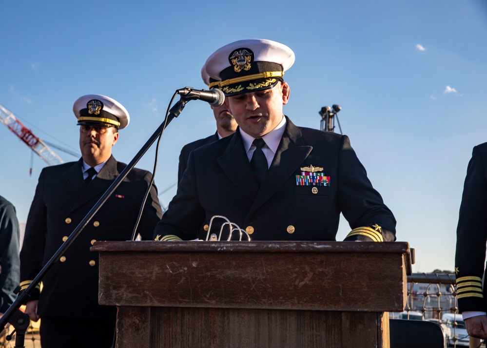 USS Rafael Peralta (DDG 115) Conducts Change of Command Ceremony