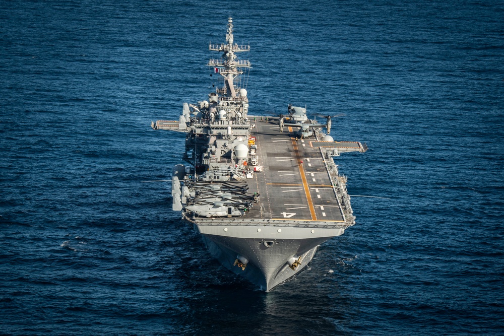 Boxer Steams in the Pacific Ocean