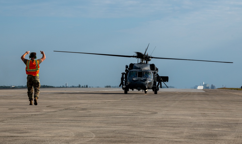 United in Strength: aircraft line the runway at Kadena Air Base