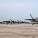 United in Strength: aircraft line the runway at Kadena Air Base