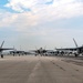 United in Strength: aircraft line the runway at Kadena Air Base