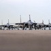 United in Strength: aircraft line the runway at Kadena Air Base