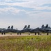 United in Strength: aircraft line the runway at Kadena Air Base