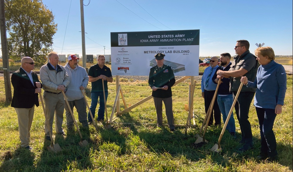 Ground broken at Iowa Army Ammunition Plant for state-of-the-art metrology lab