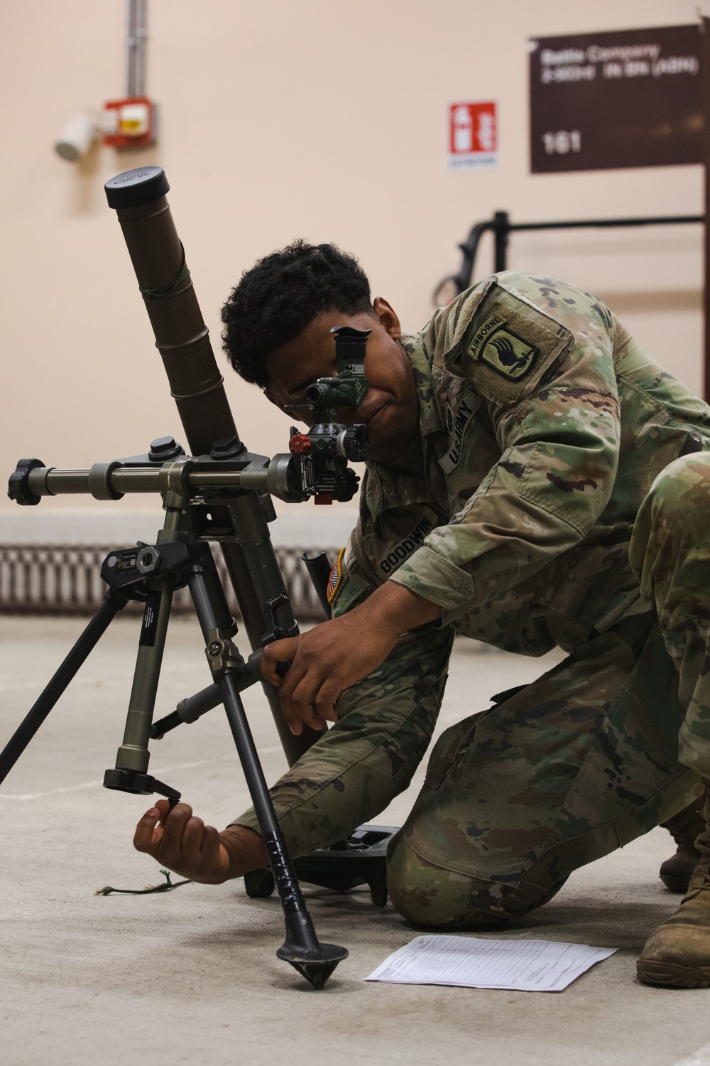 Battle Company, 173rd Airborne Brigade Paratroopers conduct layouts