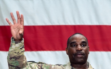 Command Chief Master Sgt. Maurice L. Williams Visits 177th Fighter Wing to Discuss Future of Air National Guard