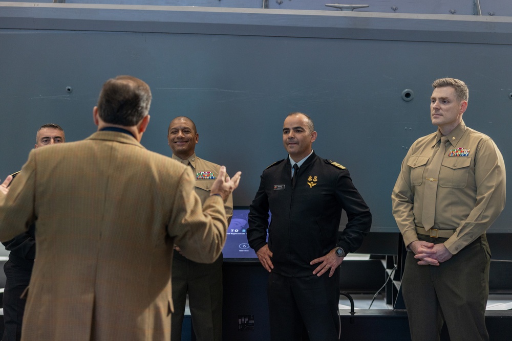 U.S. and Chilean Marine Corps tour National WWII Museum