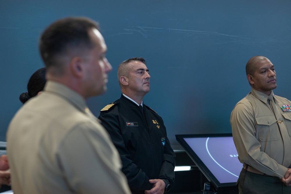 U.S. and Chilean Marine Corps tour National WWII Museum