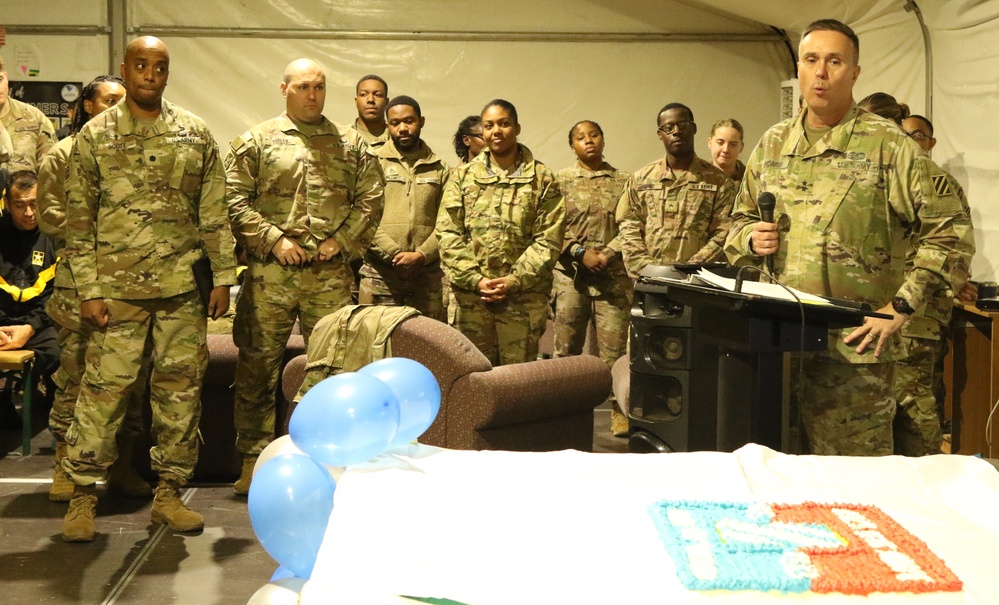 3rd Infantry celebrates Marne's 106th Birthday Cake cutting