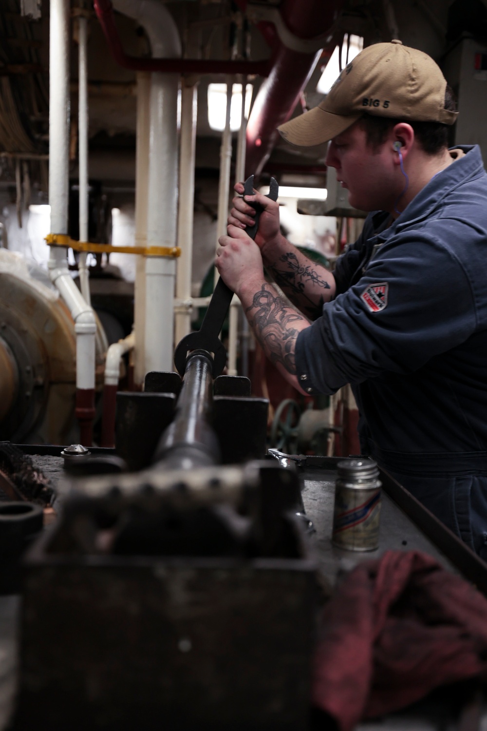 Maintenance Aboard USS Bataan