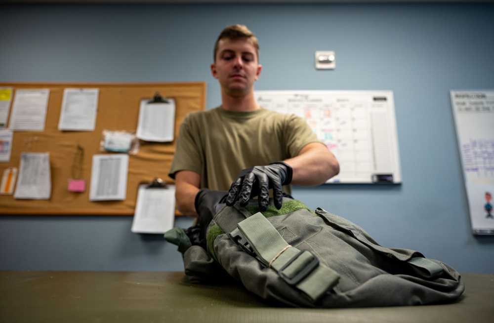 Behind the equipment; AFE keeps Dover tails ready for take-off Behind the equipment; AFE keeps Dover tails ready for take-off