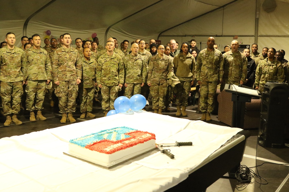 3rd Infantry celebrates Marne's 106th Birthday Cake cutting