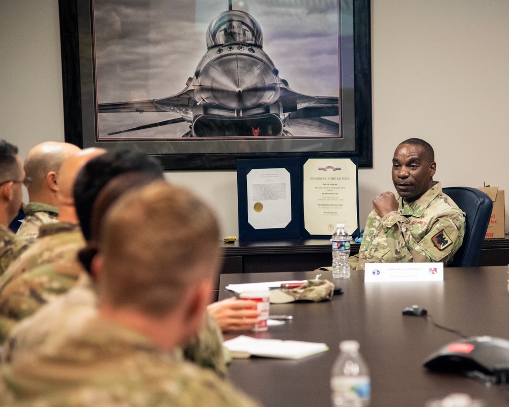 Command Chief Master Sgt. Maurice L. Williams Visits 177th Fighter Wing