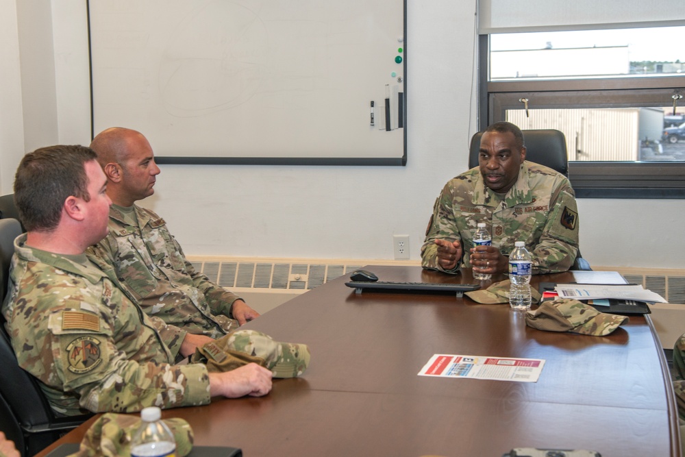 Command Chief Master Sgt. Maurice L. Williams Visits 177th Fighter Wing