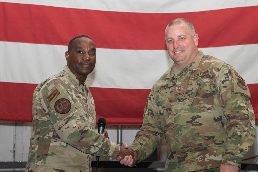 Command Chief Master Sgt. Maurice L. Williams Visits 177th Fighter Wing