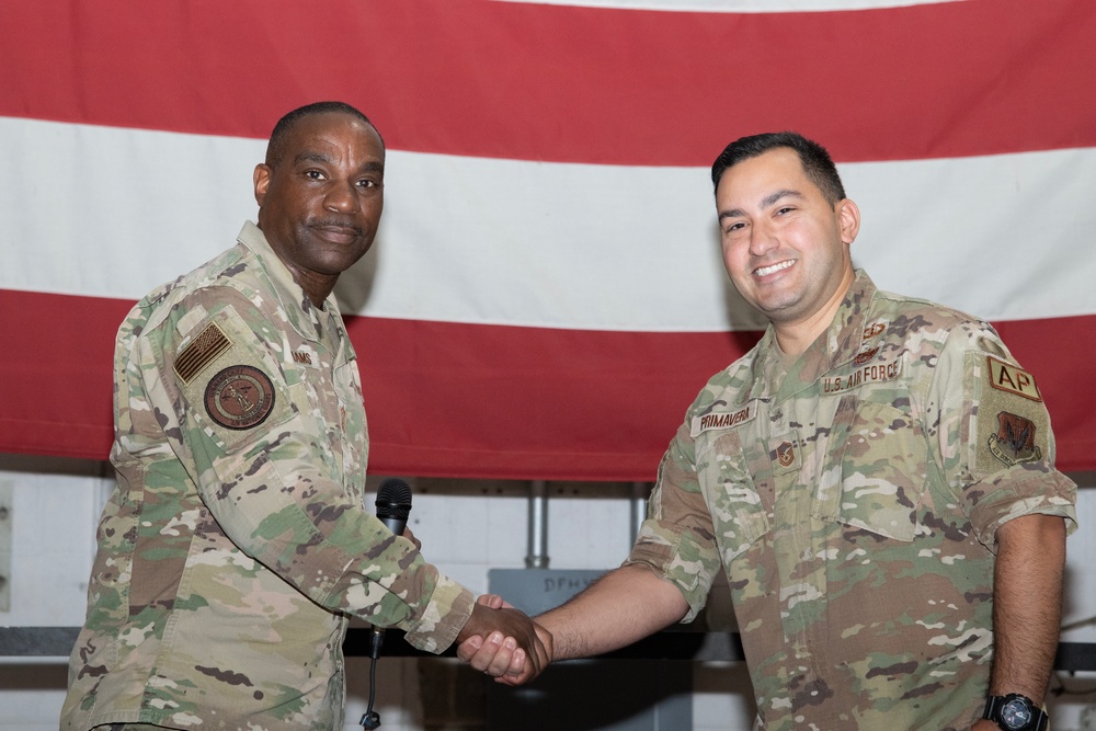 Command Chief Master Sgt. Maurice L. Williams Visits 177th Fighter Wing