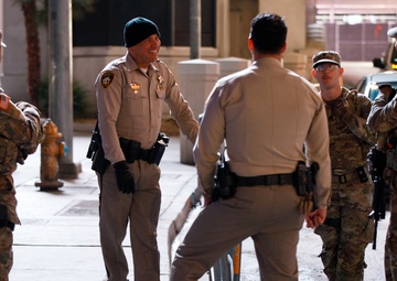 Nevada Guard revs support during Formula 1 Las Vegas Grand Prix