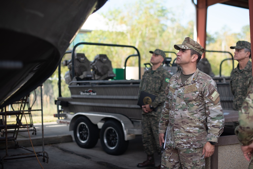 Marine Forces South, Brazilian and Chilean Marine Corps delegations visit NAVSCIATTS