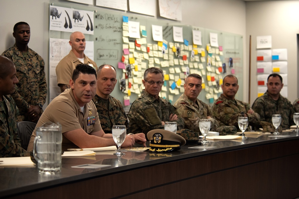 Marine Forces South, Brazilian and Chilean Marine Corps delegations visit NAVSCIATTS