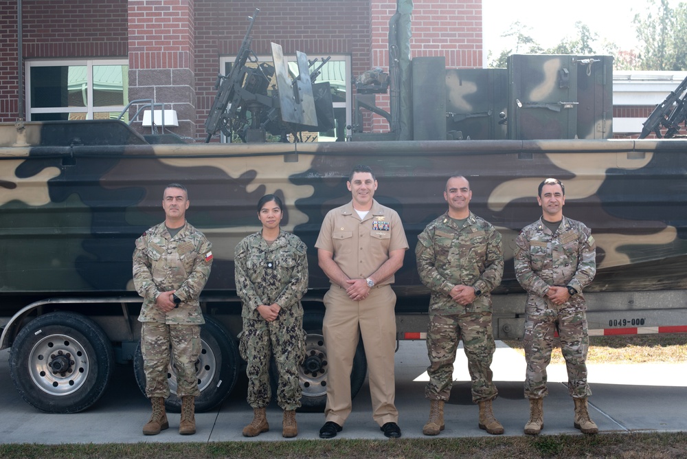 Marine Forces South, Brazilian and Chilean Marine Corps delegations visit NAVSCIATTS